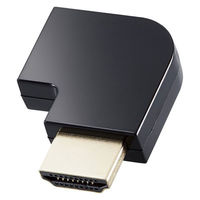HDMI延長アダプタ L字 右向き 90度 変換 スリムコネクタ ブラック AD-HDAABS03BK エレコム 1個（わけあり品）