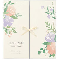 デザインフィル カラー色紙 両開き リボン 花柄 33265006 1個（わけあり品）