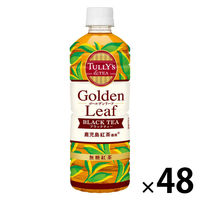 伊藤園 TULLY’S＆TEA GoldenLeaf BLACK TEA ブラックティー 無糖紅茶 600ml 1セット（48本）