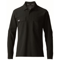 バートル ヘビーウェイト長袖ポロシャツ ブラック 3L 515-35-3L 1枚（直送品）