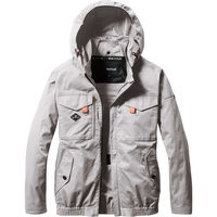 バートル ACブルゾン シルバー 3XL AC2041-5-3XL 1枚（直送品）