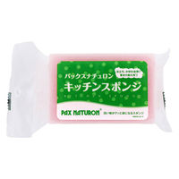 パックスナチュロン キッチンスポンジ 水切れがよい 長持ち 食器洗い ピンク 1個 太陽油脂