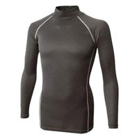 おたふく手袋 BTチェックハイネックシャツ ブラック 3L JW-172 1枚（直送品）