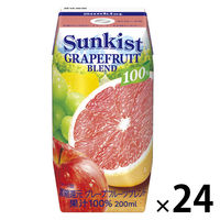 森永乳業 サンキスト 100％ グレープフルーツブレンド 200ml 1箱（24本入）