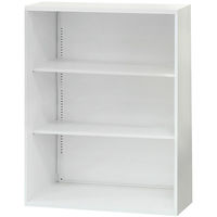ネットフォース イーセンブリー オープン書庫 3段 A4書庫 スチール キャビネット ホワイト EA-8840H-3N-AW-WH 1台（直送品）