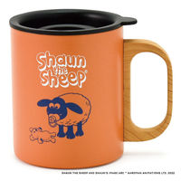 アイトー マグカップ フタ付き 350ml ひつじのショーン ステンレス オレンジ 406892 1個（直送品）