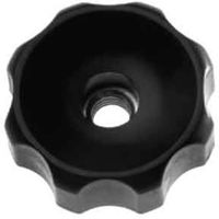 SUNCO 三価ホワイト グリップナット (黒(Eー2 M6 (D=40 (30本入) N0-00-2E20-0060-0000-03（直送品）