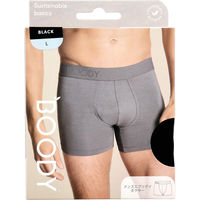 BOODY メンズ エブリデイ ボクサー ブラック Lサイズ 1枚入 EXBLLL 1枚（直送品）