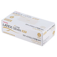 帝人フロンティア ラテックス手袋（厚手・パウダーフリー）　LTXーPF912　L LTXーPF912　L 1箱　100枚入り