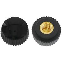 SUNCO ナイロン化粧ナット 黒(NO.1 M4 (10本入り) N0-00-2310-0040-0000-00-10P（直送品）