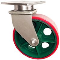 マーテック MARTEC マリン用防水型キャスター シングルホイール ウレタン車 自在 MSR250 1台 641-9296（直送品）