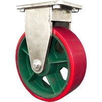 マーテック MARTEC マリン用防水型キャスター シングルホイール ウレタン車 固定 MSF500 1台 641-9295（直送品）