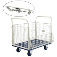 ヨドノ フレッシュカー 金網張 フットブレーキ付 301F-ST 1台 553-4255（直送品）