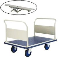 ヨドノ パレットカー 両袖式 フットブレーキ付 501E-ST 1台 563-6439（直送品）