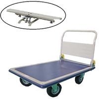 ヨドノ パレットカー 折り畳み式 空気入タイヤ付 フットブレーキ付 501A-AR-ST 1台 563-6435（直送品）