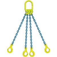 マーテック MARTEC 4本吊りチェンスリングセットTL4ーGBKー10 L=1.5m TL4-GBK-10 1セット 588-9532（直送品）