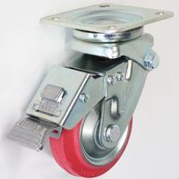 シシクSISIKUアドクライス 自在旋回金具 固定金具 緩衝スプリングキャスタI(センターコイルタイプ) SAJB-100LW 1個（直送品）