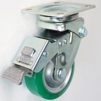 シシクSISIKUアドクライス 自在旋回金具 固定金具 緩衝スプリングキャスタI(センターコイルタイプ) SAJB-100UW 1個（直送品）