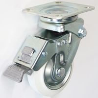 シシクSISIKUアドクライス 自在旋回金具 固定金具 緩衝スプリングキャスタI(センターコイルタイプ) SAJB-100WW 1個（直送品）