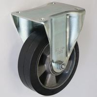 シシクSISIKUアドクライス 自在旋回金具 固定金具 重荷重用プレスキャスタ BH-ALEV-160K 1個（直送品）