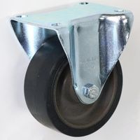 シシクSISIKUアドクライス 自在旋回金具 固定金具 耐熱車輪付キャスタ(スチール製金具・ステンレス製金具) B-POSI-100G 1個（直送品）