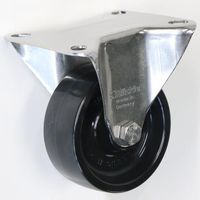 シシクSISIKUアドクライス 自在旋回金具 固定金具 耐熱車輪付キャスタ(スチール製金具・ステンレス製金具) BX-PHN-102G 1個（直送品）