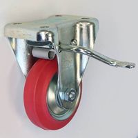 シシクSISIKUアドクライス 固定金具 スタンダードプレスキャスタ(中荷重用) LWKBL-150 1個（直送品）