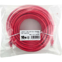 an[lbg CAT5eΉ LANP[u ȈՕ 10m bh L5E-10MP-RD 1{iij