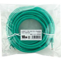 an[lbg CAT5eΉ LANP[u ȈՕ 10m O[ L5E-10MP-GR 1{iij