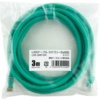 an[lbg CAT5eΉ LANP[u ȈՕ 3m O[ L5E-3MP-GR 1{iij