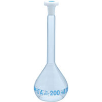 ISOLAB プラスチック栓付メスフラスコ(ISOLAB) 200mL imf200pps 1個（直送品）