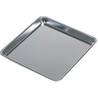 ケニス ステンレス正角バット S-1(270×270×22mm) OM1047-01 1個（直送品）