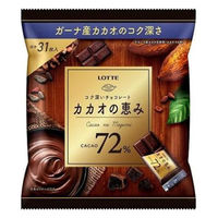 ロッテ カカオの恵み72% シェアパック 124gx18 4903333228294 1セット(18個入)（直送品）