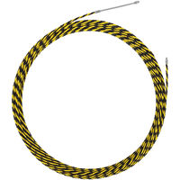 ミノル工業 通線用ワイヤー(3本撚り線 黄) MC607050 1本（直送品）