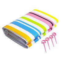 プラテック クッションレジャーシート 新 天の川 ストライプ 2畳 180×180cm PS-20 1ケース(20個)（直送品）