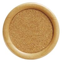 トルネ ウッド コースター コルク丸 COS-48 1セット(1個×5)（直送品）