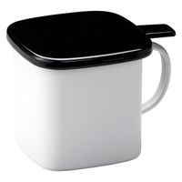 高木金属工業 ホーローオイルポット角型 0.9L HO-KOP0.9 1セット(1個×5)（直送品）