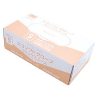 オカモト ラテックス手袋 エコソフトグローブラテックスエース S OM-366 1箱（100枚入）