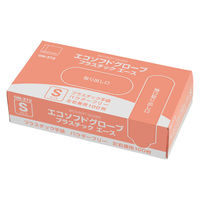 オカモト プラスチック手袋 エコソフトグローブプラスチックエース S OM-372 1箱（100枚入）