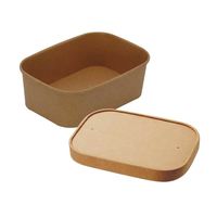 (お試し品) トーシン クラフトペーパーフードボックス M 約750ml 1袋（3個入）