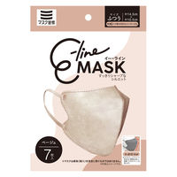 伊藤忠リーテイルリンク Eーlineマスク ベージュ 1袋（7枚入）