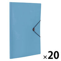 ナカバヤシ ホルブック A4 6ポケット ブルー CB8030-B 1セット(1冊×20)