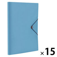 ナカバヤシ ホルブック A4 12ポケット ブルー CB8031-B 1セット(1冊×15)