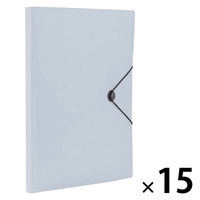 ナカバヤシ ホルブック A4 12ポケット ライトグレー CB8031-LGY 1セット(1冊×15)