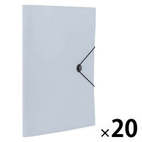 ナカバヤシ ホルブック A4 6ポケット ライトグレー CB8030-LGY 1セット(1冊×20)