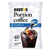 【ポーションコーヒー】ドトールコーヒー コーヒーポーション甘さ控えめ 1袋（40個入）