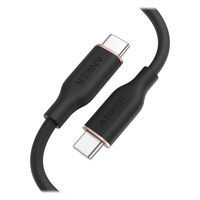 USB Type-Cケーブル 1.8m 240W 絡まないシリコン製 Anker PowerLine III  ブラック 1本