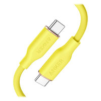 USB Type-Cケーブル 1.8m 240W 絡まないシリコン製 Anker PowerLine III レモンイエロー 1本