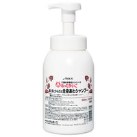 アルボース あったかいご あたまとからだの全身あわシャンプー 介護施設 600mL 14738 1ケース(12本入)（直送品）
