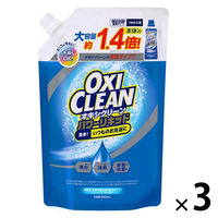 オキシクリーン パワーリキッド 大容量 詰替 940mL 1セット（1個×3） 液体 酸素系漂白剤 除菌 消臭 洗濯用品 色柄物 おしゃれ着